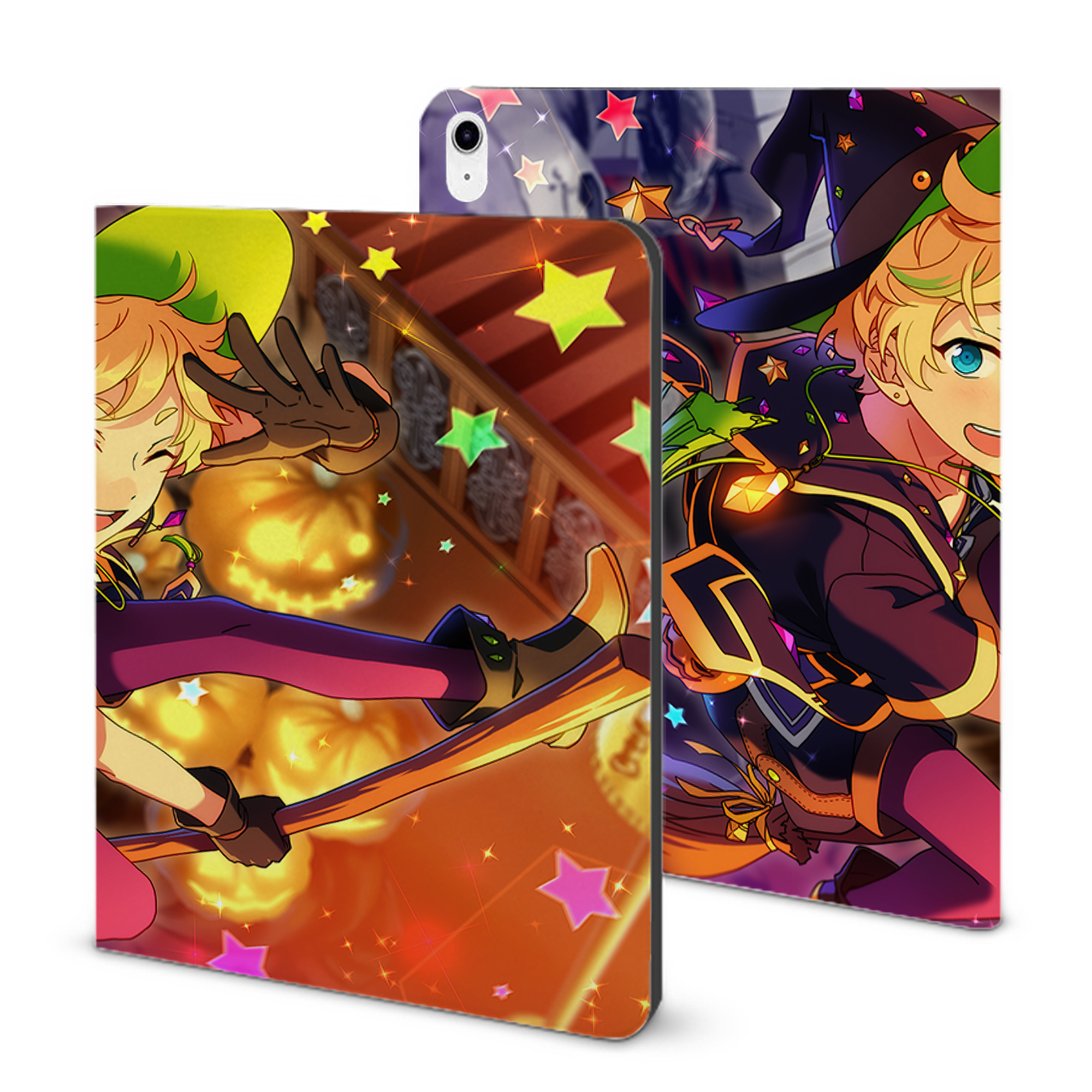 （画像用） あんさんぶるスターズ! Ensemble Stars IPad ケース ブック型 PUレザー TPU 耐衝撃 軽量 薄型 ペン収納なし 全面保護 IPad 各モデル対応